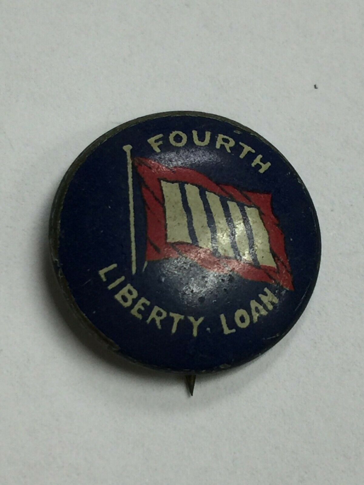 Vintage Fourth Liberty Loan Pin Back Button