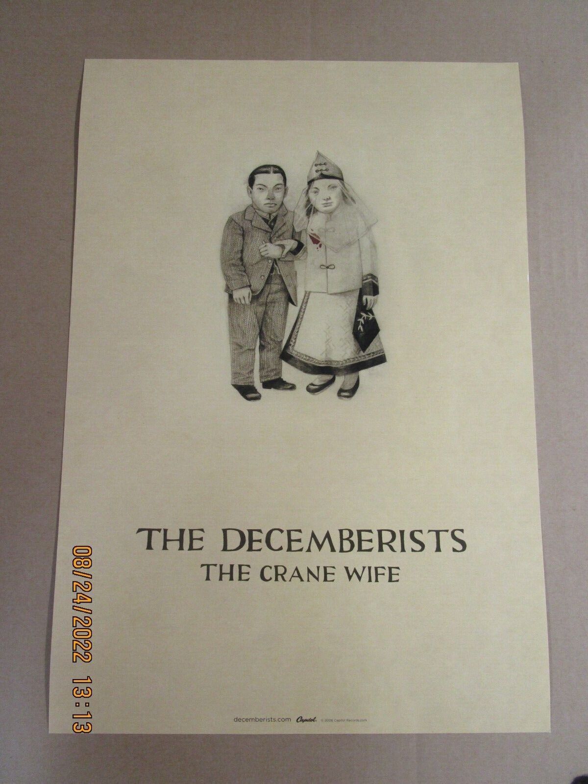 The Decemberists Crane Wife Promo Poster New! Unused! Capitol Records 2006