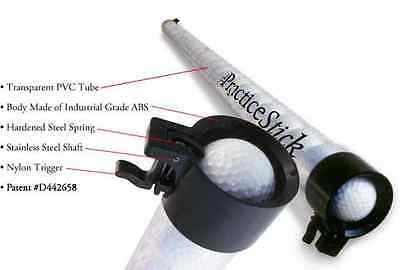 Original Usa Practice Stick Golf Ball Shag Tube Pick Up Shagger Stik Fits In Bag