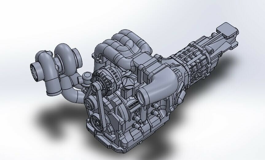 1/24 Resin Engine Mazda 13b