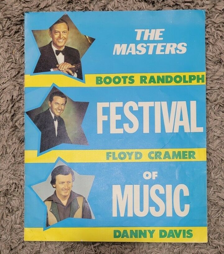 The Masters Festival Of Music Boots Randolph Floyd Cramer Danny Davis Program