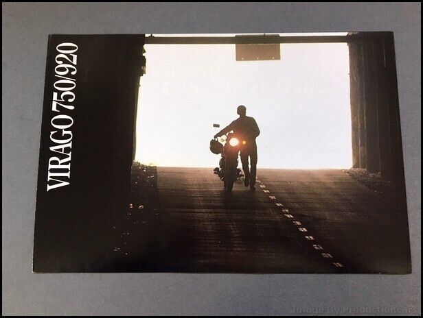 1983 Yamaha Virago 750 920 Motorcycle Bike Vintage Dealer Sales Brochure Folder