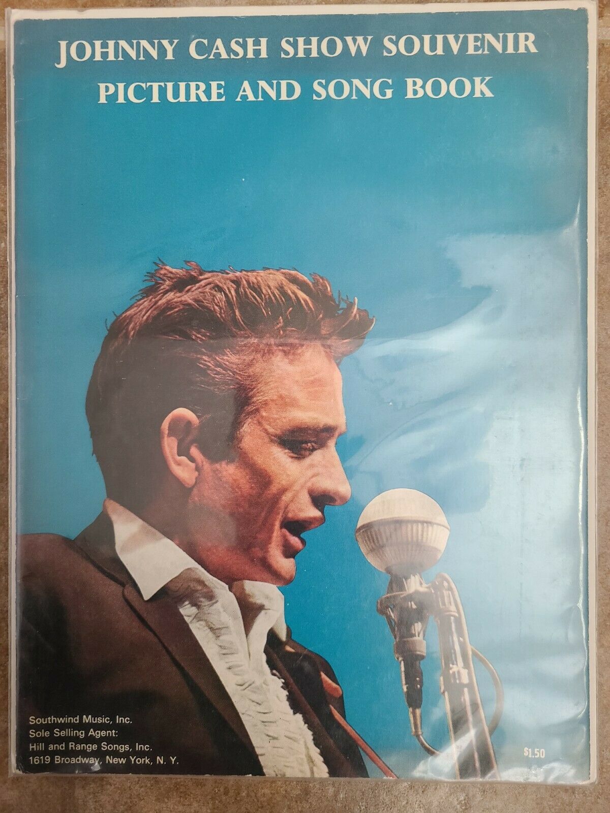 Vintage 1966 Johnny Cash Show Souvenir Picture And Song Book (june Carter)