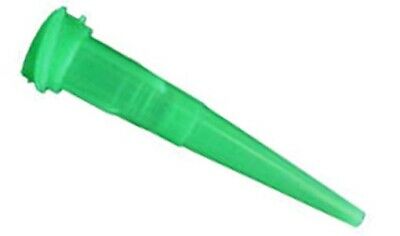 Cml Supply 18ga Green Blunt Tip Plastic Tapered Dispensing Fill Needles 50pcs