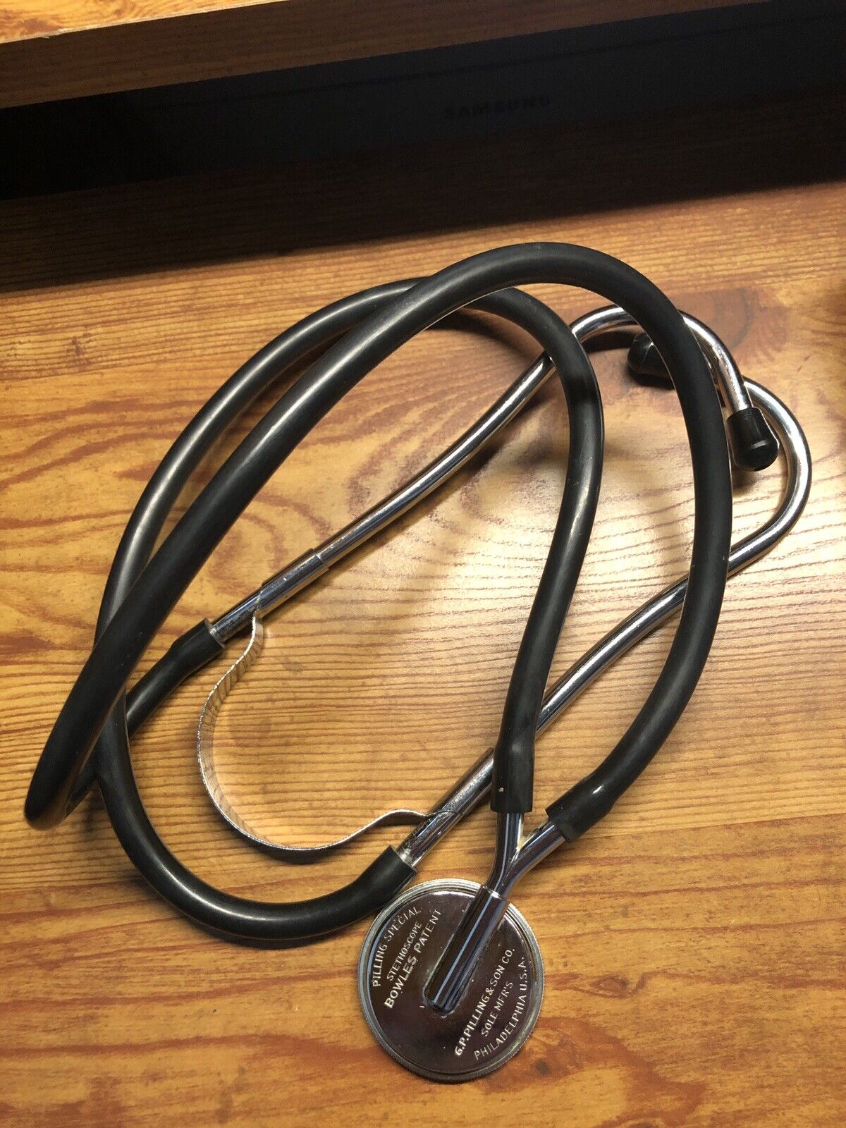 Vintage Stethoscope G P Pilling & Son Co Philadelphia Usa Rieger Bowles Patented
