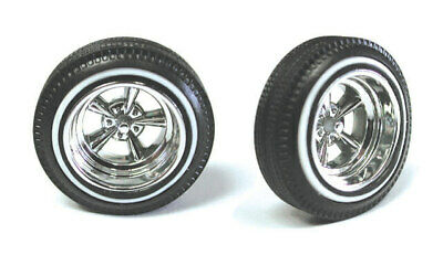 Pegasus 1/24-1/25 Sovereign's Chrome Wheel & Tire Set 1123