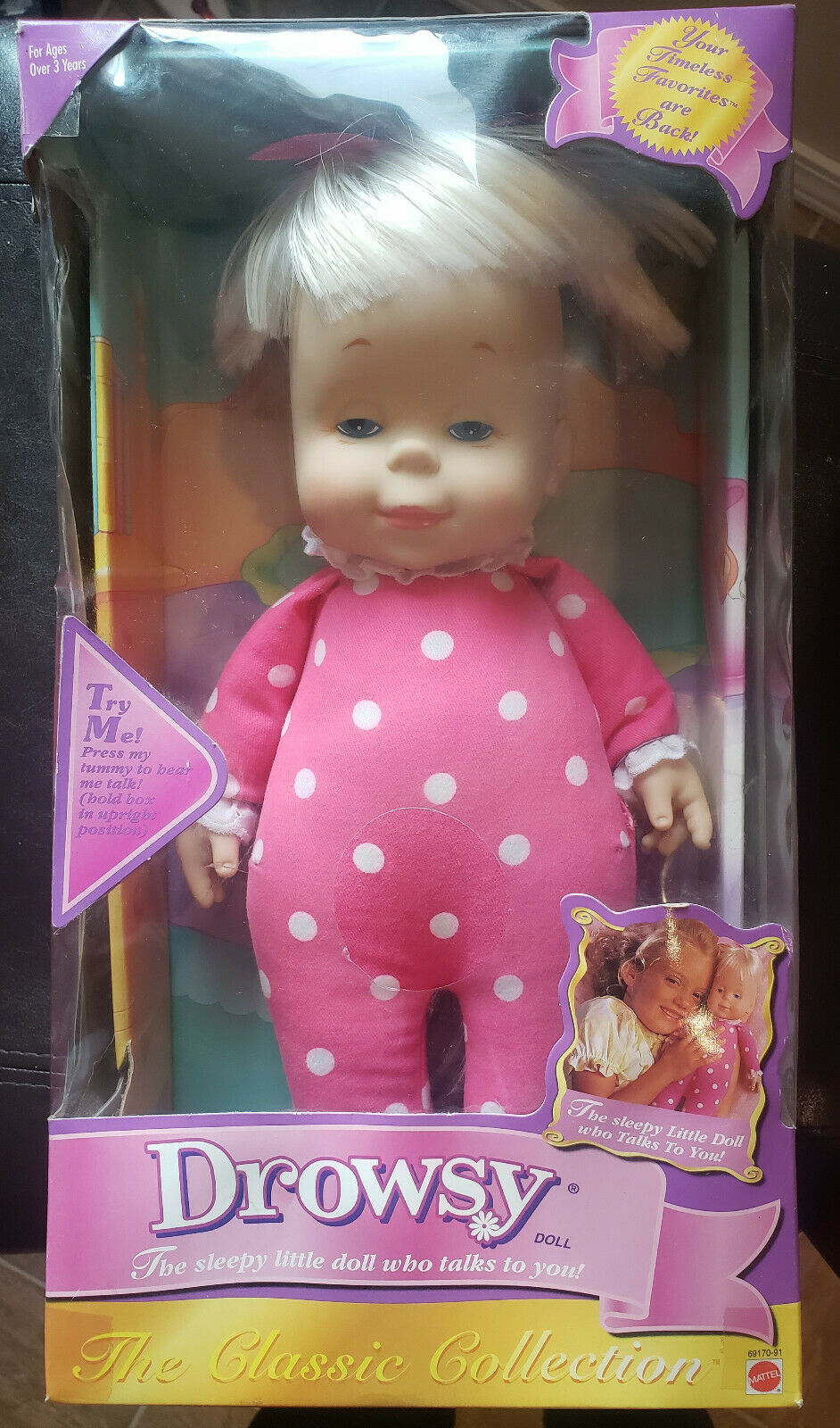 Vintage (new In Box) Mattel Drowsy Talking Doll