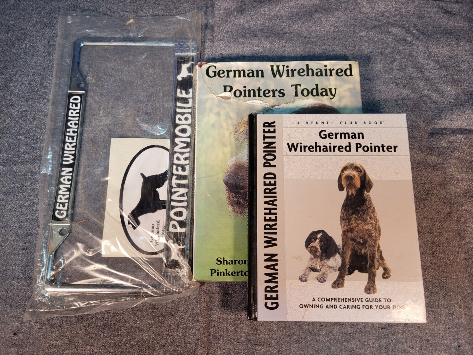 German Wirehaired Pointer Lot Of Kennel Club Book, Gwp Today Book & Bonus Items