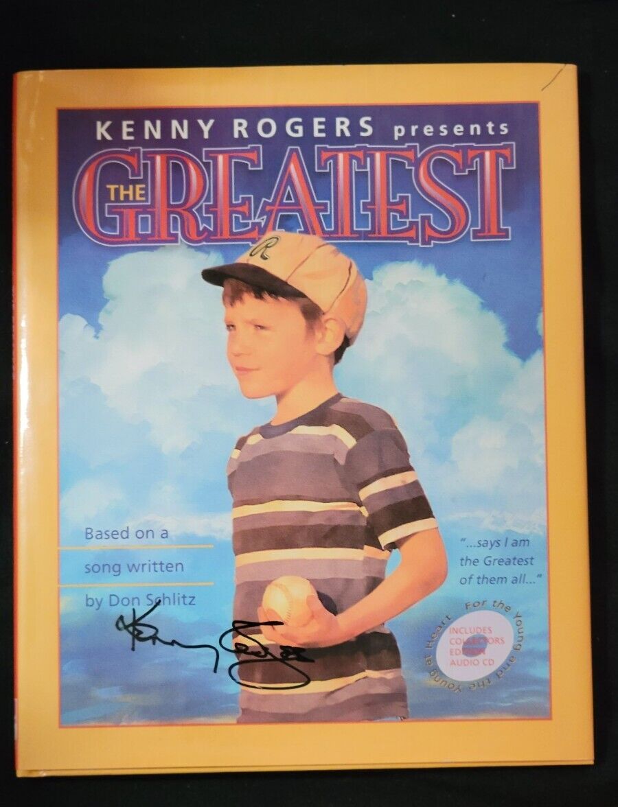 Kenny Rogers The Greatest Autographed Book Signed Auto Gambler