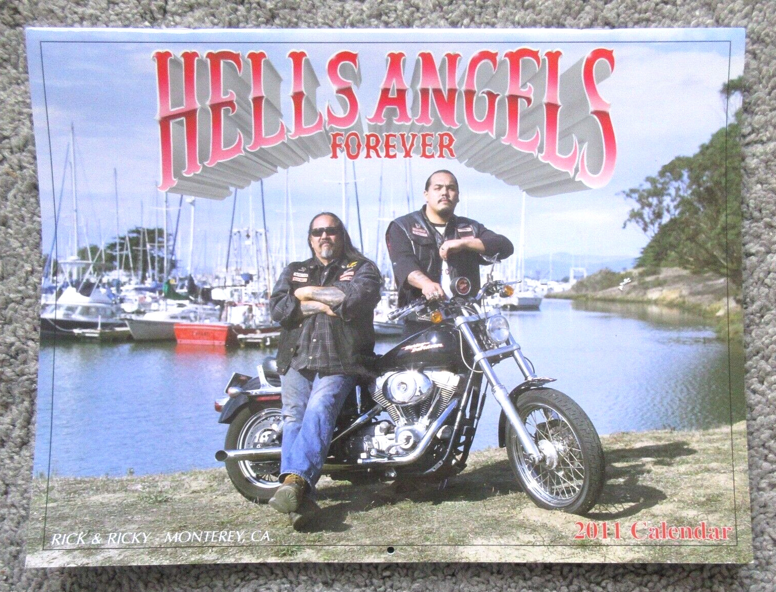 2011 Monterey Cali Hells Angels Legends Mc Calendar Unused Motorcycle 81 Support